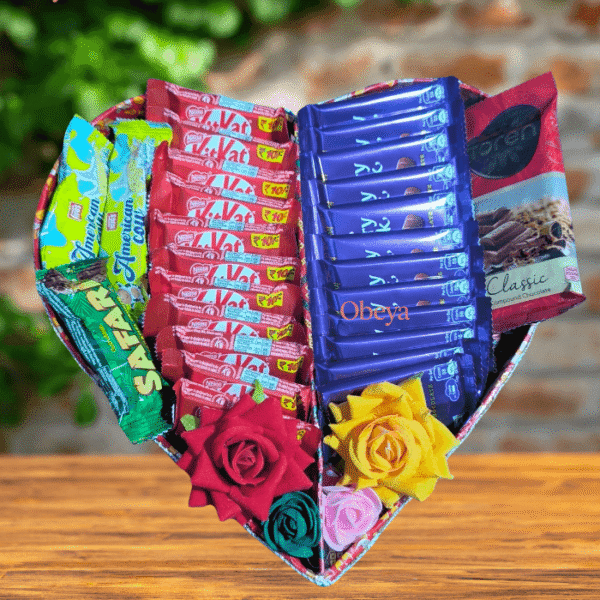 Premium Heart-Shaped Chocolate Gift Hamper