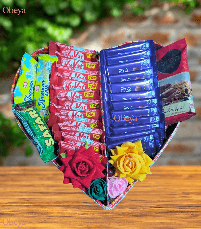 Premium Heart-Shaped Chocolate Gift Hamper
